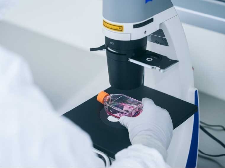 Quality control at our cell processing center (CPC)